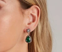 Major Glam Halo Necklace And Earrings