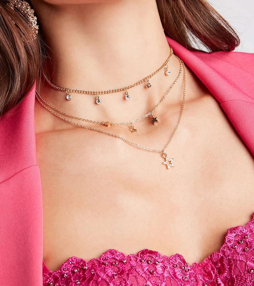 Among The Stars Layered Choker Necklace