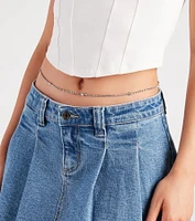 Pretty Bling Dainty Rhinestone Belly Chain