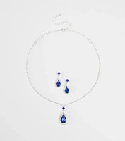 Fairytale Come True Necklace And Earrings Set