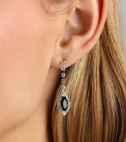 Dripping Glamour Gemstone Necklace And Earrings Set