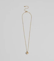 Meet Your Match Faux Pearl Heart Necklace