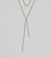 Chic And Dainty Rhinestone Layered Necklace