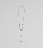Whimsy Glamour Rhinestone Butterfly Necklace