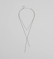 Chic And Dainty Rhinestone Layered Necklace
