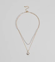 Luxe Moment Faux Pearl Layered Necklace