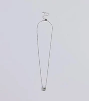 Delicate Glamour Rhinestone Pendant Necklace