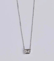 Delicate Glamour Rhinestone Pendant Necklace