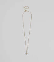 Burst With Beauty Rhinestone Star Necklace