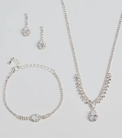 Decadent Radiance Rhinestone Jewelry Set