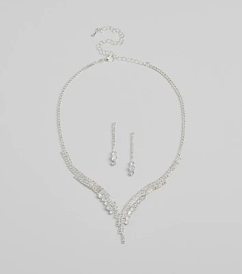 Beauty Perfection Necklace And Earrings Set