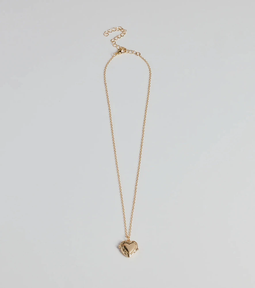 Cross My Heart Pendant Necklace