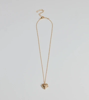 Cross My Heart Pendant Necklace
