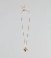 Cross My Heart Pendant Necklace