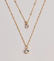 Timelessly Stylish Rhinestone Layered Necklace