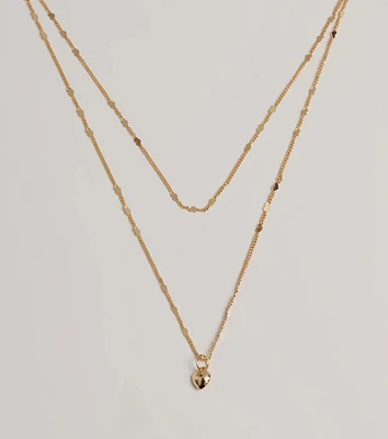 Love Expression Heart Layered Necklace