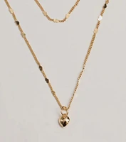 Love Expression Heart Layered Necklace