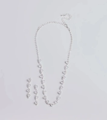 Timeless Luxe Cubic Zirconia Rhinestone Necklace Set