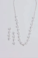 Timeless Luxe Cubic Zirconia Rhinestone Necklace Set
