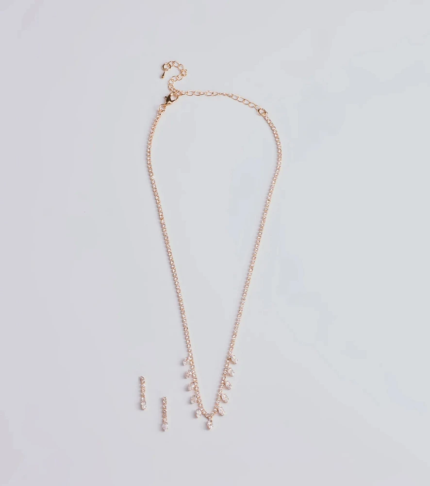 Enchant Me Necklace And Earrings Set