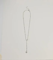 Chic Sparkle Rhinestone Lariat Necklace