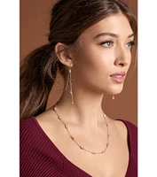 Delicate Ice Rhinestone Necklace And Earrings Set