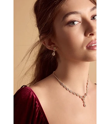 Time To Glow Rhinestone Necklace Set
