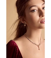 Time To Glow Rhinestone Necklace Set