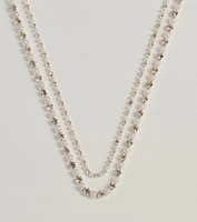 Shimmering Treasure Rhinestone And Pearl Choker
