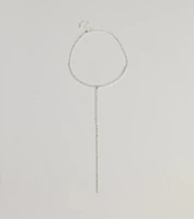 Sparkle Glam Cubic Zirconia Lariat Choker