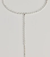 Sparkle Glam Cubic Zirconia Lariat Choker