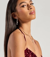Gleaming Luxe Rhinestone Necklace Set