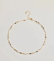 Effortless Twist Metal Collar Necklace