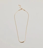 Dainty Luxe Bar Charm Necklace