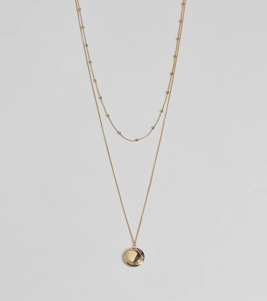 Forever Yours Layered Locket Necklace