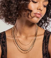 Trendy Layers Multi-Chain Necklace
