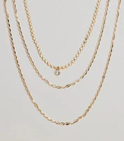 Layered Radiance Rhinestone Necklace