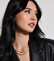 Sleek Layers Snake Chain Necklace