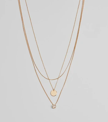 Fab Statement Layered Rhinestone Necklace Set