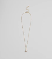 Charming Glam Cubic Zirconia Butterfly Pendant Necklace