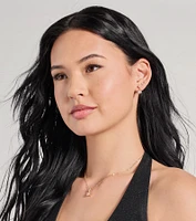Timeless Glam Cubic Zirconia Necklace And Earrings Set
