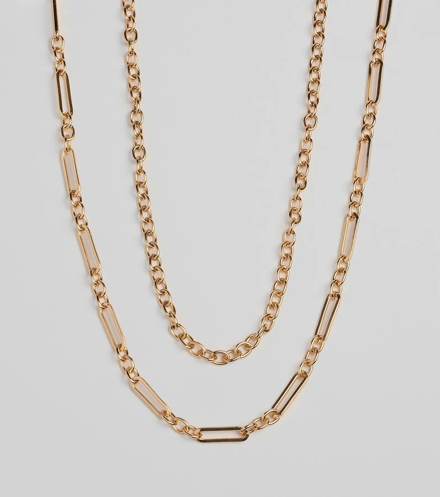 Love To Layer Multi-Chain Necklace Set