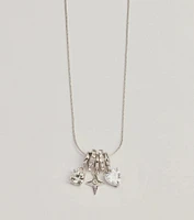 Unique Charm Multiple Pendant Necklace