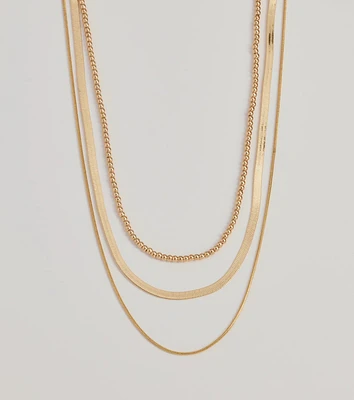 Chic Layers Multi-Chain Necklace Set