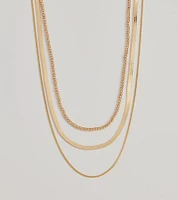 Chic Layers Multi-Chain Necklace Set