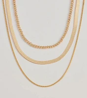 Chic Layers Multi-Chain Necklace Set