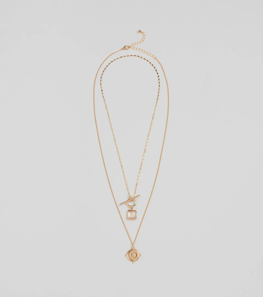 Layered Treasure Necklace With Pendants