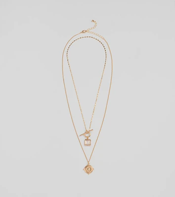 Layered Treasure Necklace With Pendants