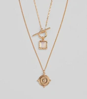 Layered Treasure Necklace With Pendants
