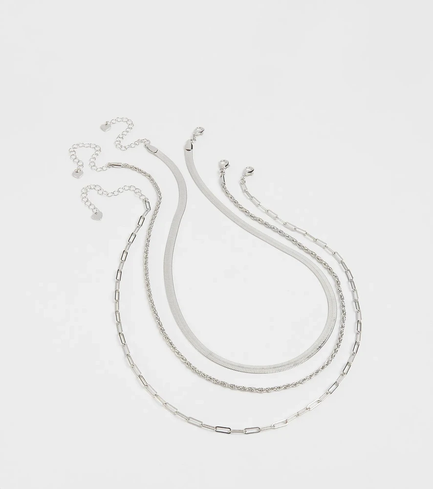 Stacked Up In Style Layered Chain Necklace